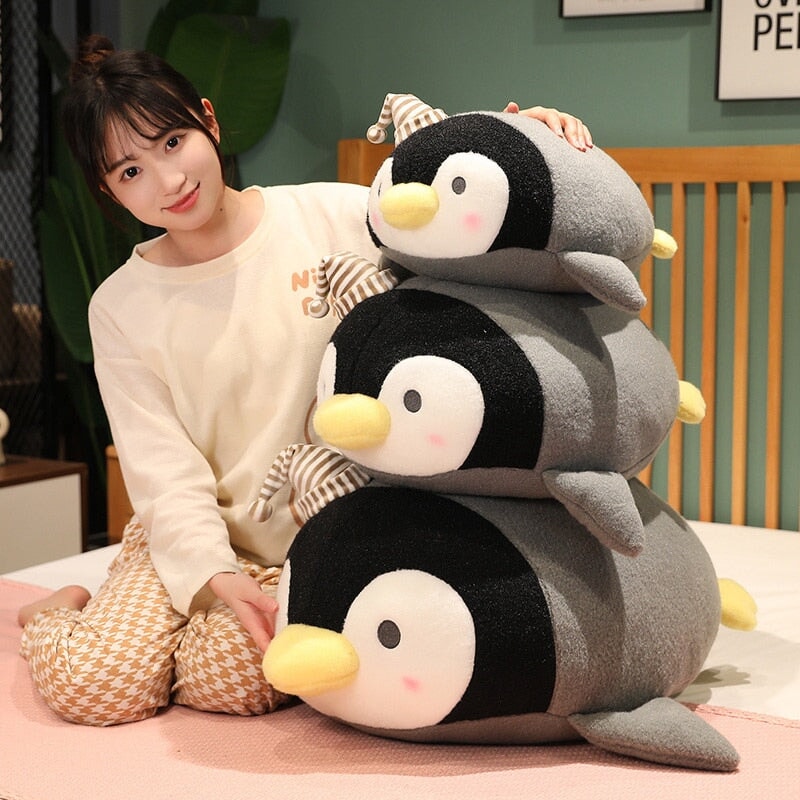 Adorable Kawaii Fluffy Penguin Plush Toy - Freckles!