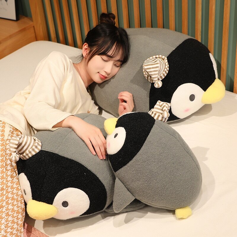 Adorable Kawaii Fluffy Penguin Plush Toy - Freckles!