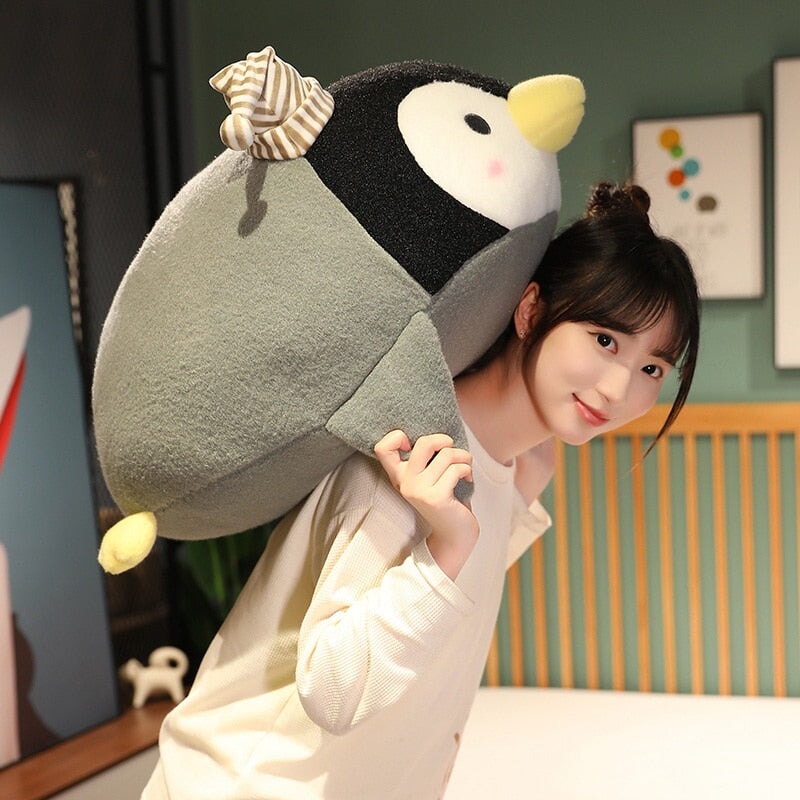 Adorable Kawaii Fluffy Penguin Plush Toy - Freckles!