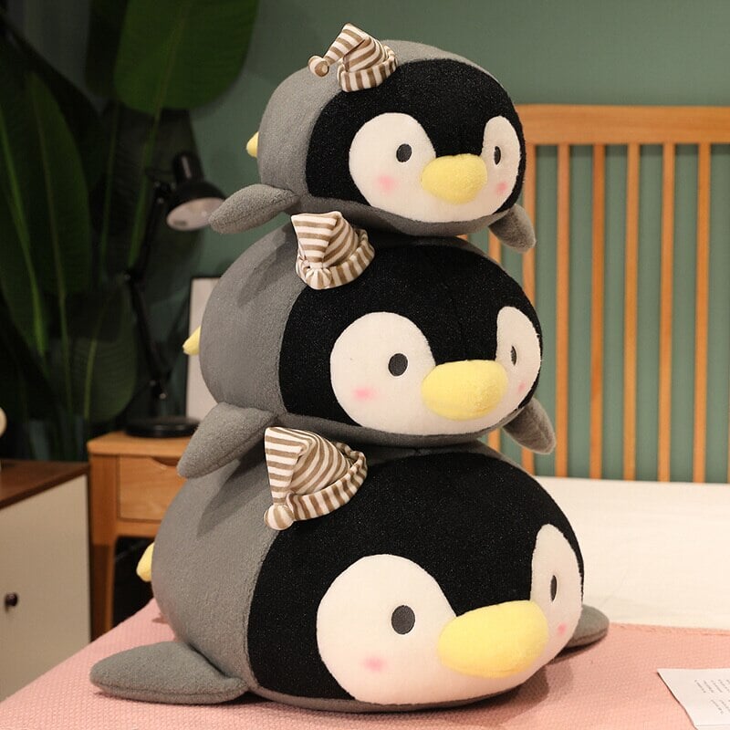 Adorable Kawaii Fluffy Penguin Plush Toy - Freckles!