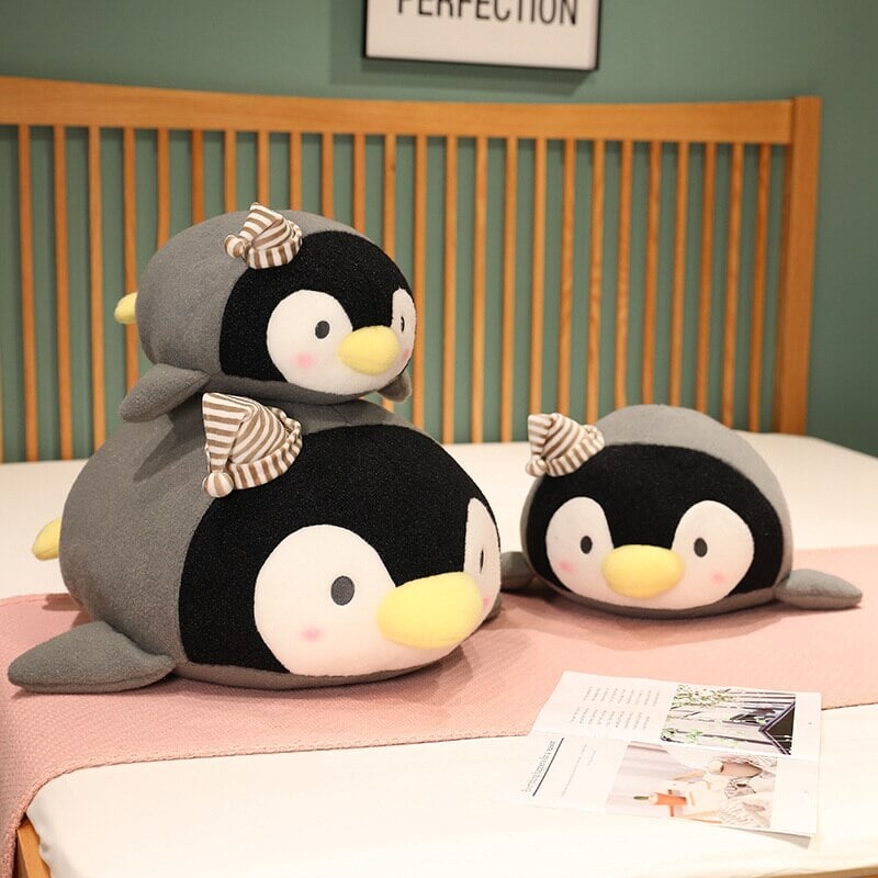 Adorable Kawaii Fluffy Penguin Plush Toy - Freckles!