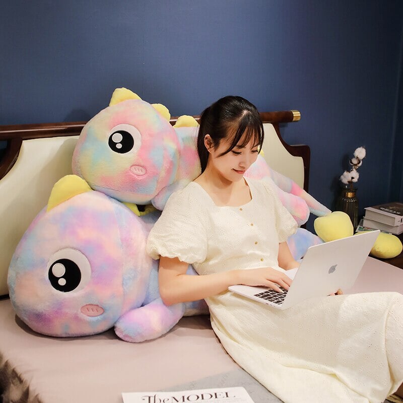 Galaxy Rainbow Pasco the Lizard Plushie