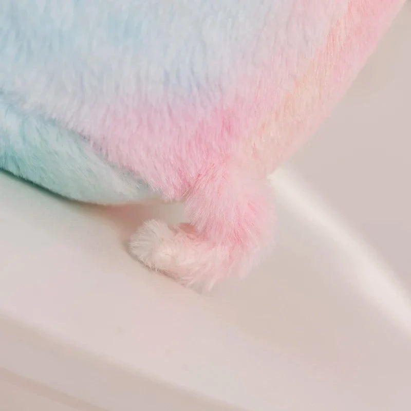 Sparkling Galaxy Rainbow Pig Plushie with Shell