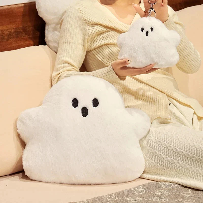 Ghost White Cloud Plush Pillow