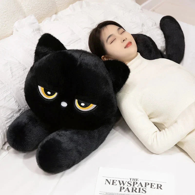 Giant Black Grey Cat Plushies