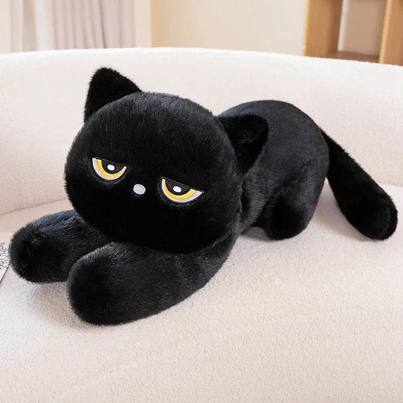 Giant Black Grey Cat Plushies