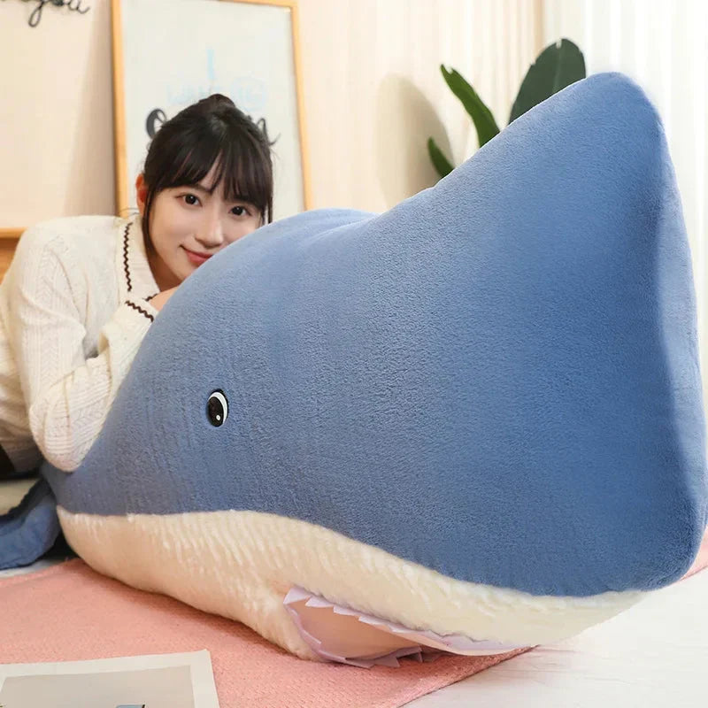 Adorable Giant Blue Gray Whale Stuffed Animal