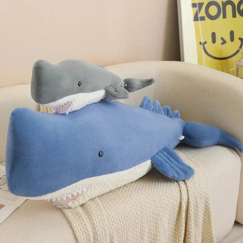 Adorable Giant Blue Gray Whale Stuffed Animal