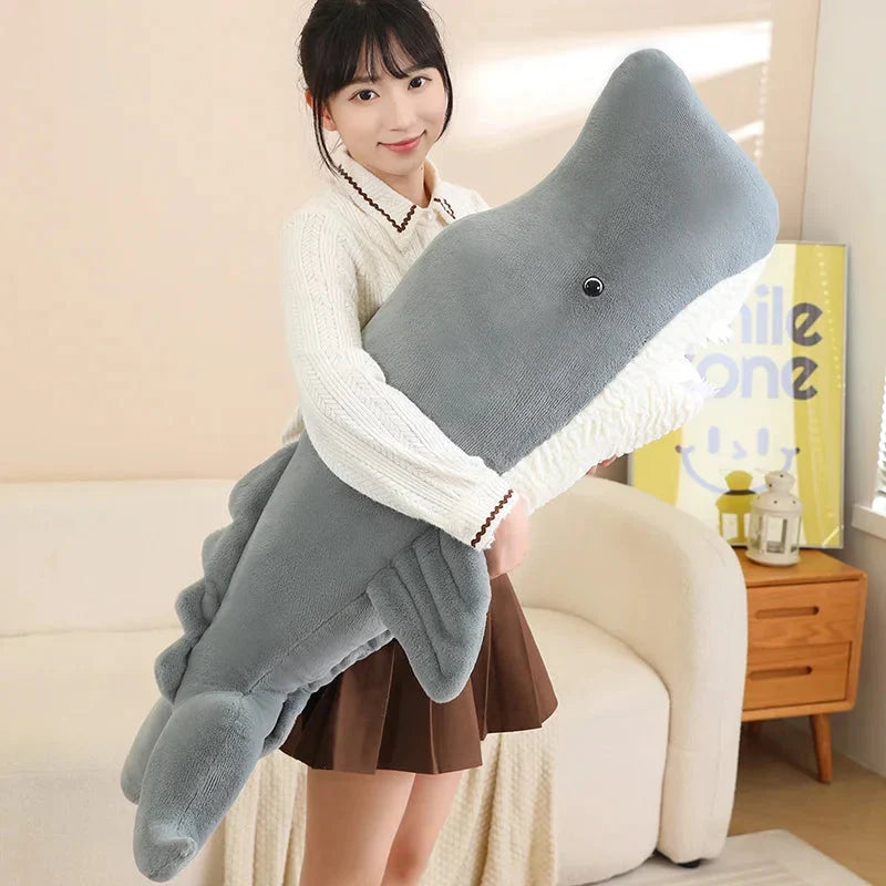 Adorable Giant Blue Gray Whale Stuffed Animal