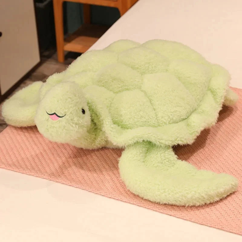 Giant Fluffy Cheerful Turtle Plushie