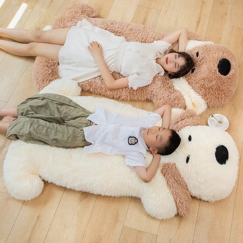 Adorable Giant Fluffy Pancake Dog Plush Toy