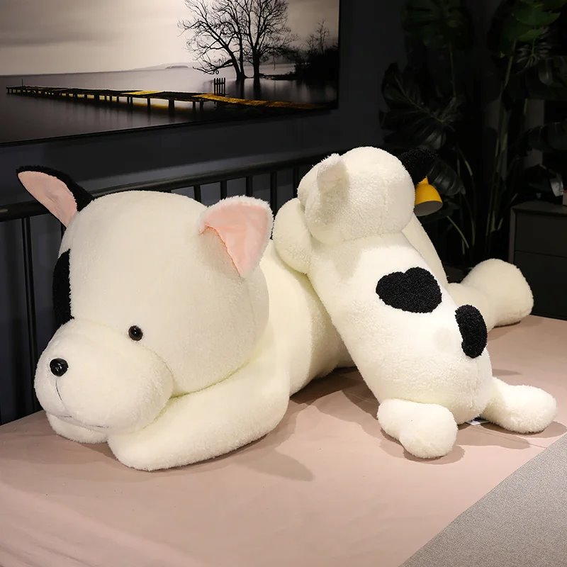Enormous Soft and Adorable Black and White Dog Plush Toy