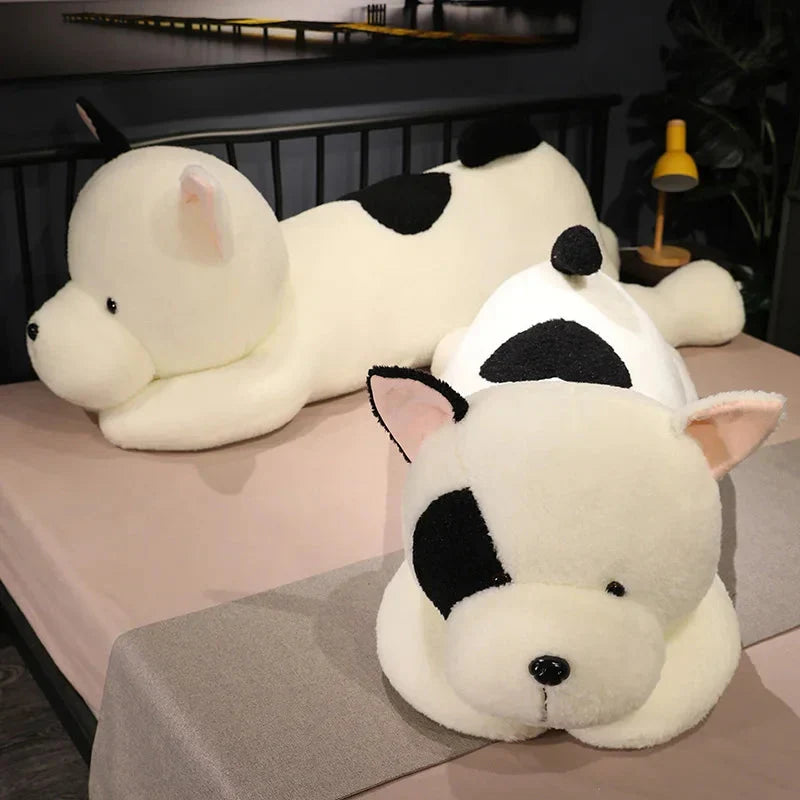 Enormous Soft and Adorable Black and White Dog Plush Toy