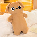 Adorable Giant Kawaii Ginger and Black Gray Dog Plushies in Cute Doll Shape