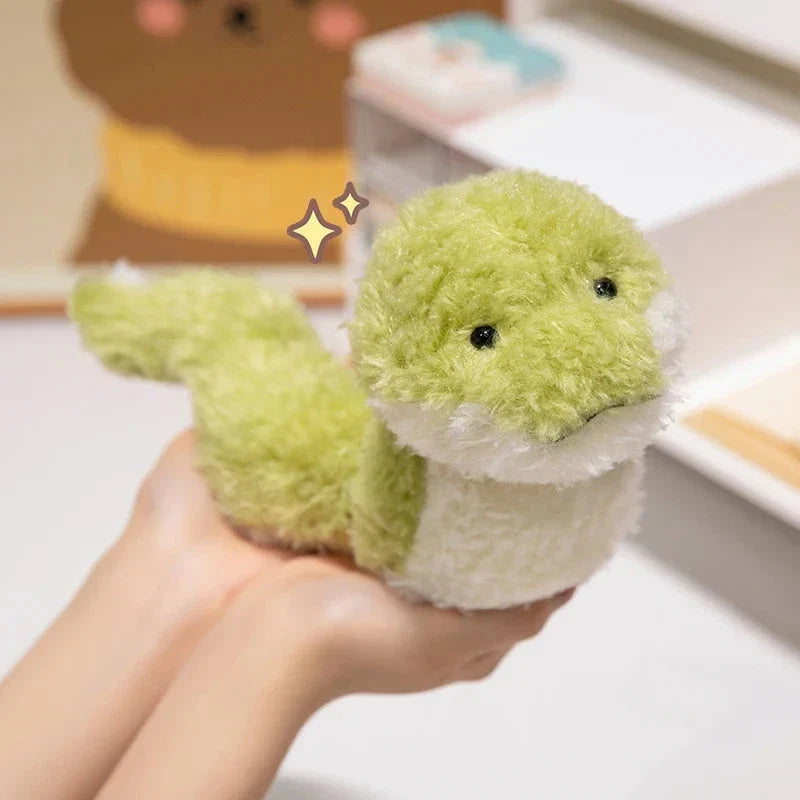 Green Soft Fluffy Snake