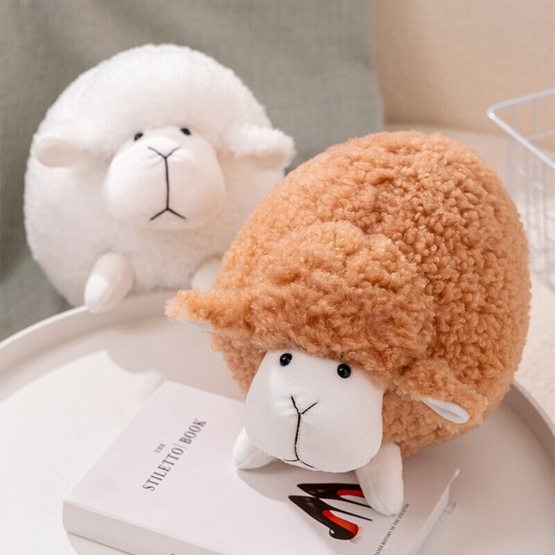 Adorably Grumpy Fluffy Sheep Plush Toys