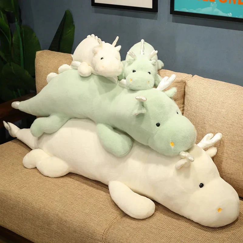 Haku the Adorable Long and Fluffy Dragon Plush Toy