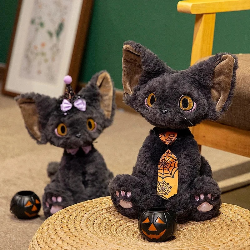 Halloween Black Witch Cat Plushies