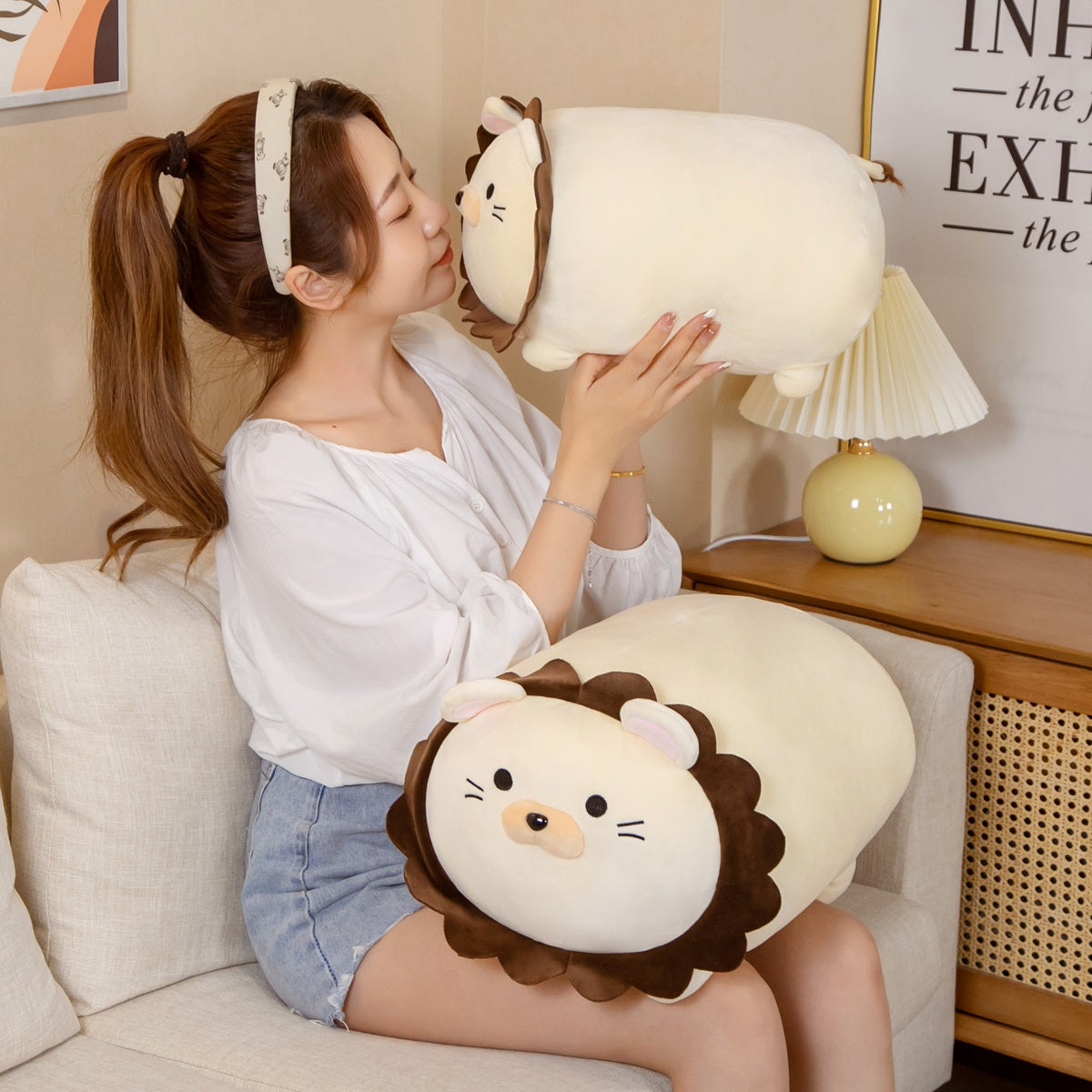 Adorable Hank the Kawaii Lion Plush Toy
