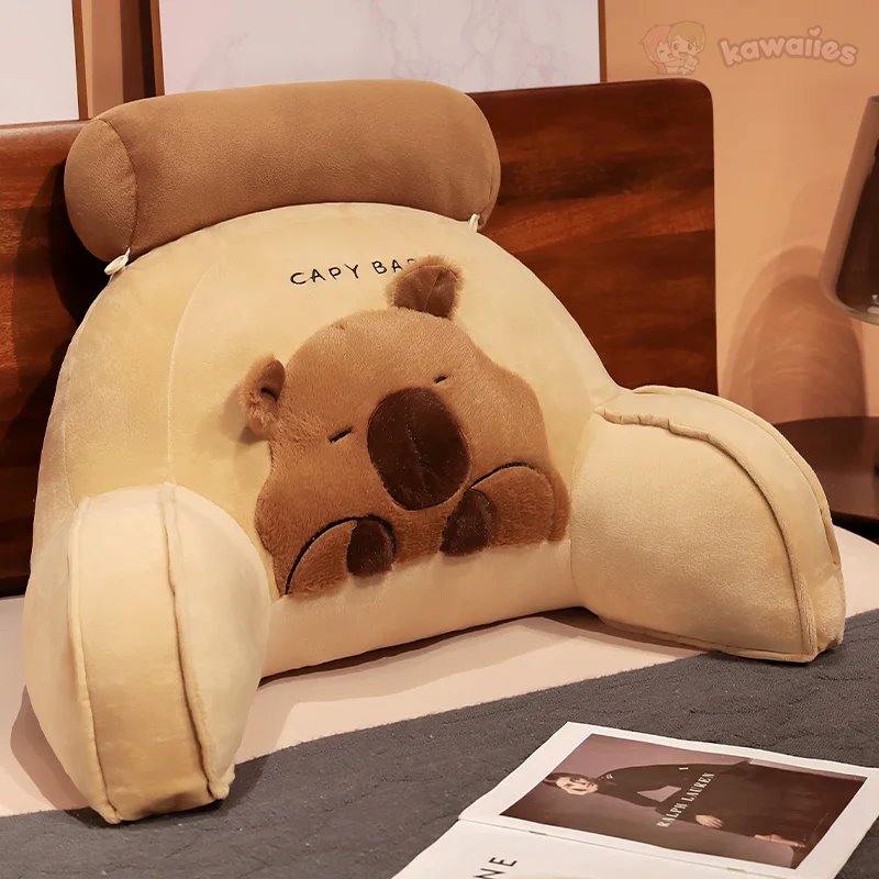Huge Capybara Cushion Plush Backrest Seat