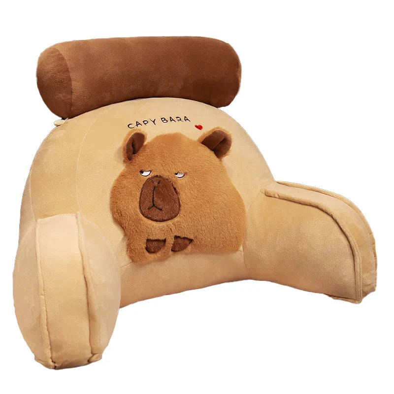 Huge Capybara Cushion Plush Backrest Seat