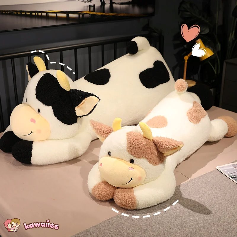 Huge Fluffy Lovely Milk Cow Plushies