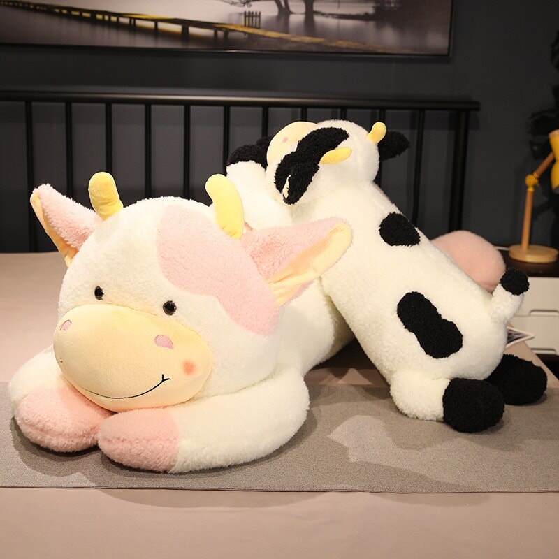 Huge Fluffy Lovely Milk Cow Plushies