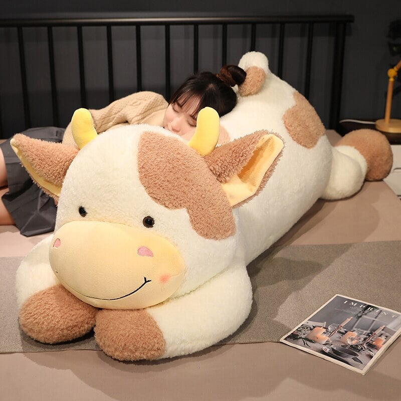 Huge Fluffy Lovely Milk Cow Plushies