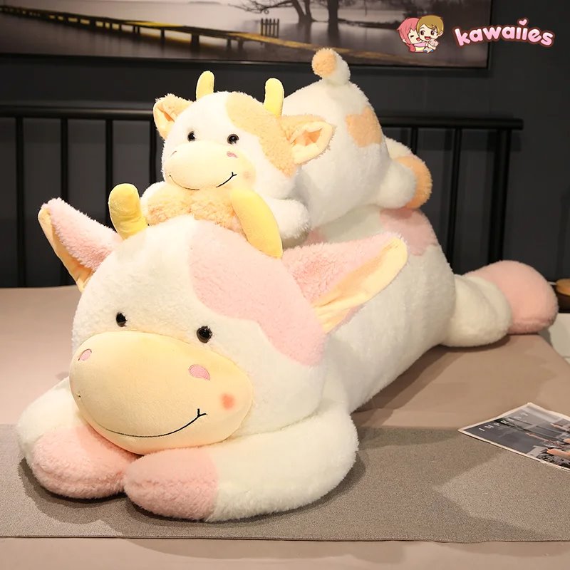 Huge Fluffy Lovely Milk Cow Plushies