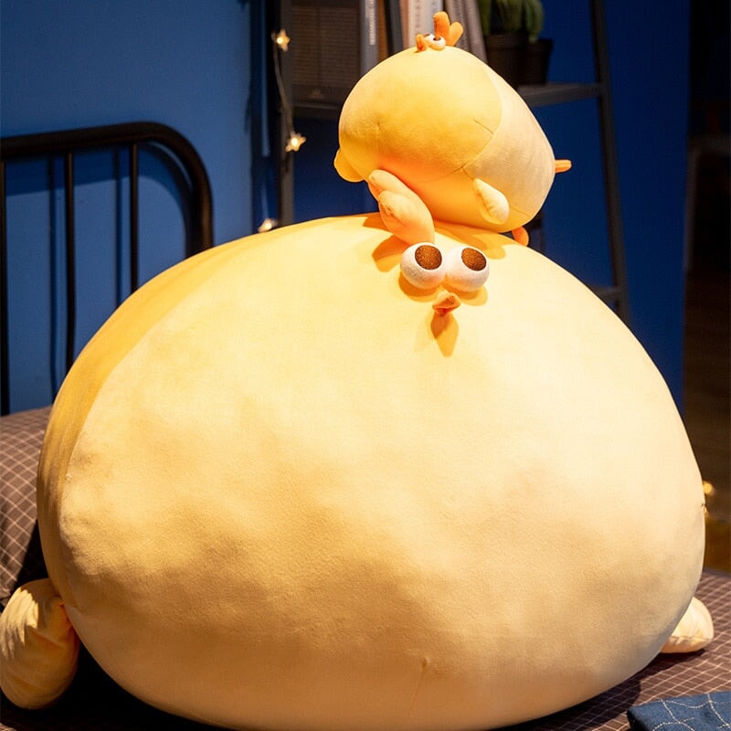 Adorable Chubby Yellow Chicken Plushie - Jaba!
