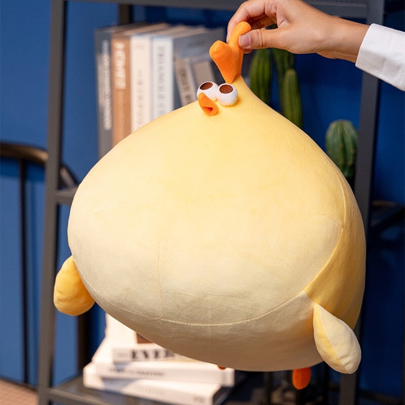Adorable Chubby Yellow Chicken Plushie - Jaba!