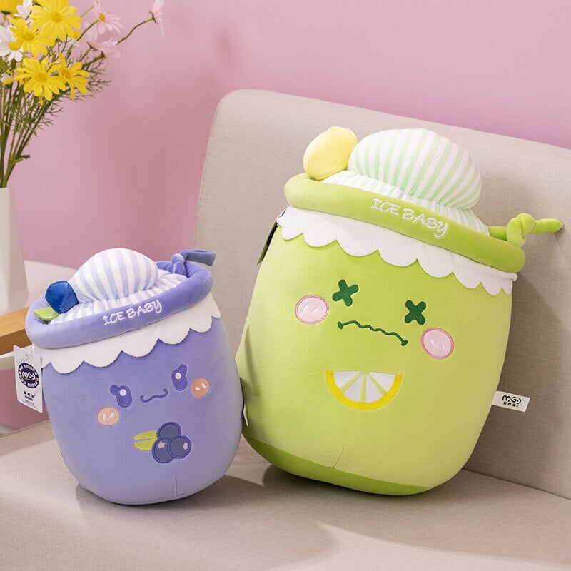 Deliciously Fun Juicy Fruity Bubble Tea Plushie Collection