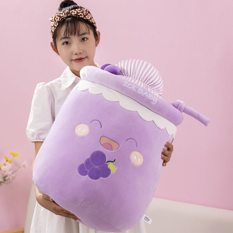 Deliciously Fun Juicy Fruity Bubble Tea Plushie Collection
