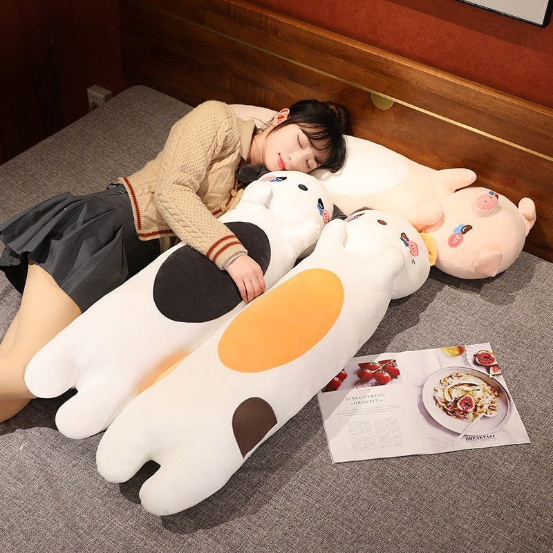 Adorable 100cm Soft and Cozy Plushie Collection of Dogs, Cats, and Pigs