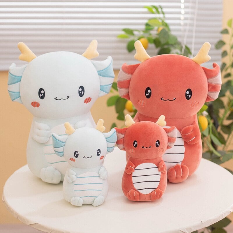Adorable Kawaii Axolotl Dragon Stuffed Animal