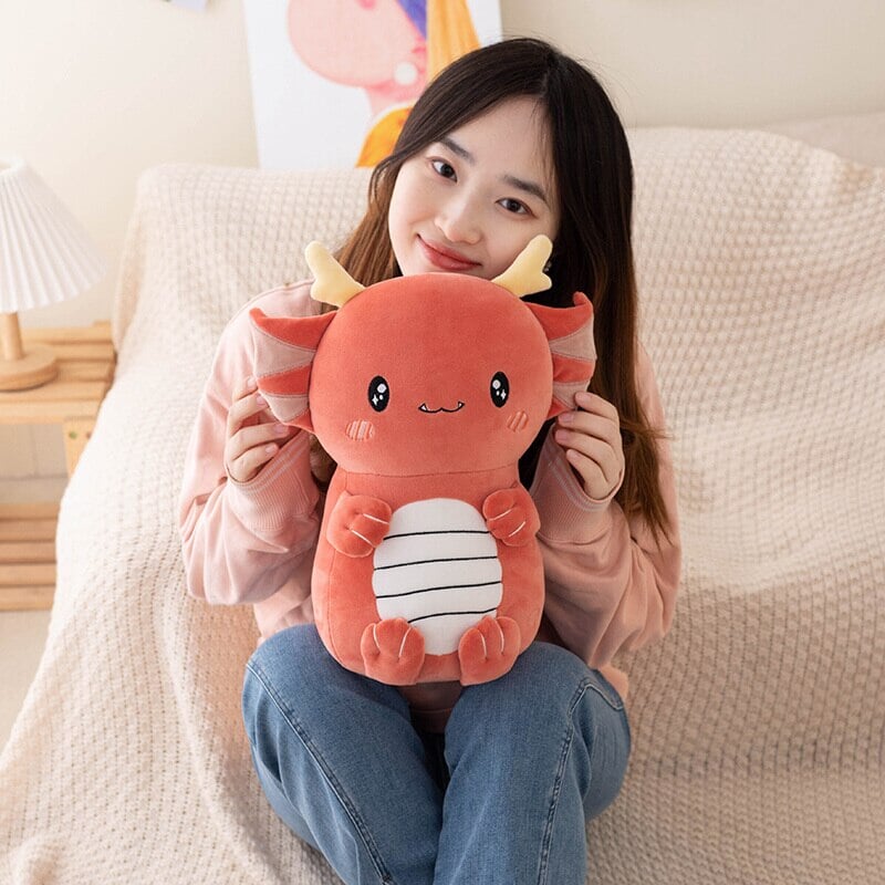 Adorable Kawaii Axolotl Dragon Stuffed Animal