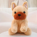 Adorable Beige and White French Bulldog Plush Toys