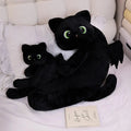 Adorable Winged Black Cat Plush Toy
