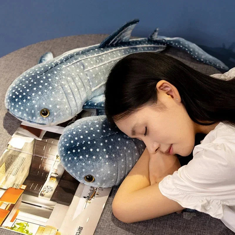 Adorable Kawaii Blue Whale Shark Plush Toy