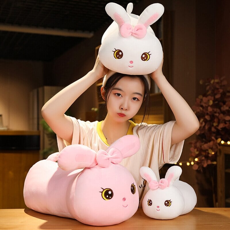 Adorable Kawaii Bunny Long Plush Pillow