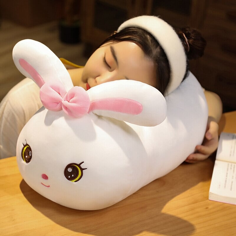 Adorable Kawaii Bunny Long Plush Pillow