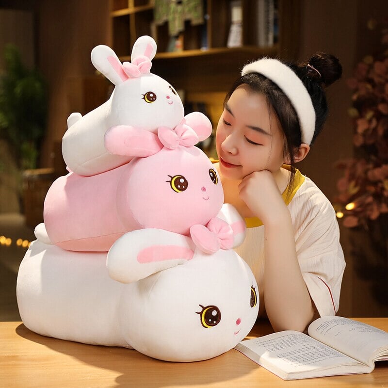 Adorable Kawaii Bunny Long Plush Pillow
