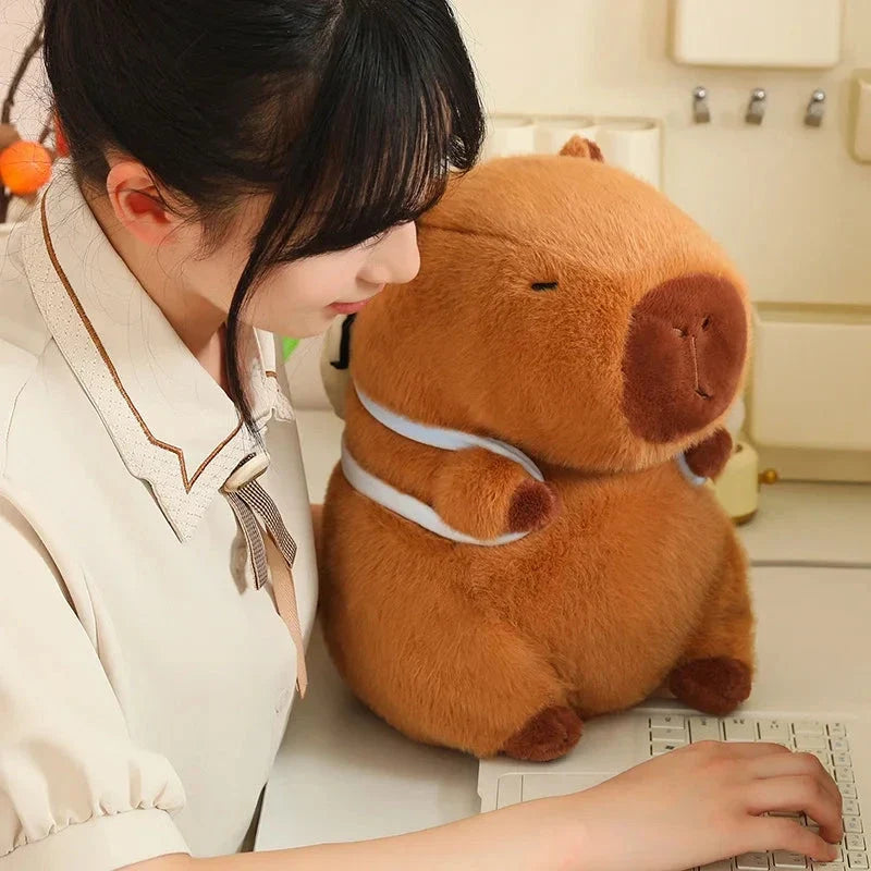 Kawaii Capybara with Backpack Plush Collection