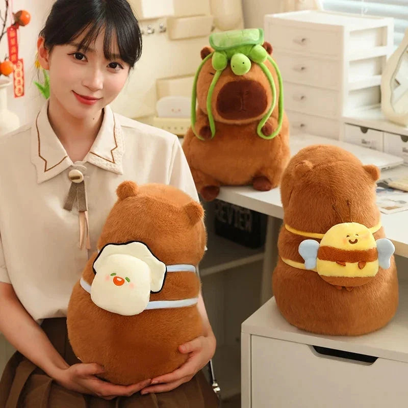 Kawaii Capybara with Backpack Plush Collection