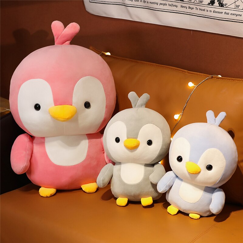 Adorable Kawaii Chibi Penguin Plushie Trio