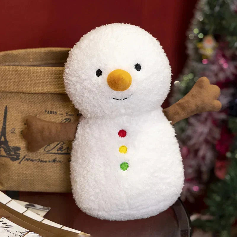 Adorable Kawaii Christmas Snowman & Gingerbread Man Plush Toys