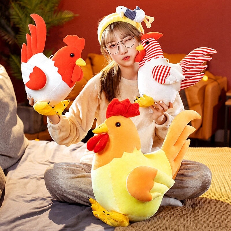 Adorable Chubby Chicken Plushie Family!