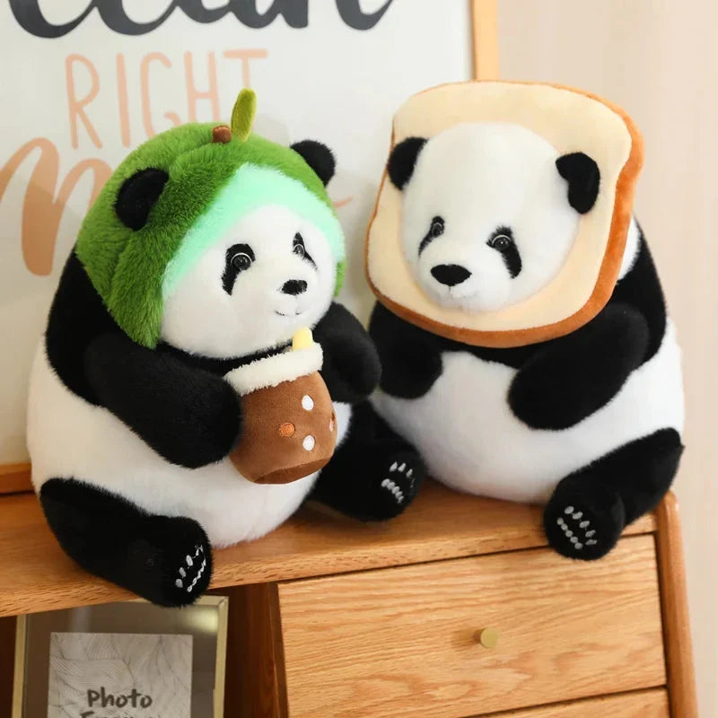 Adorable Chunky Panda Plushie Collection