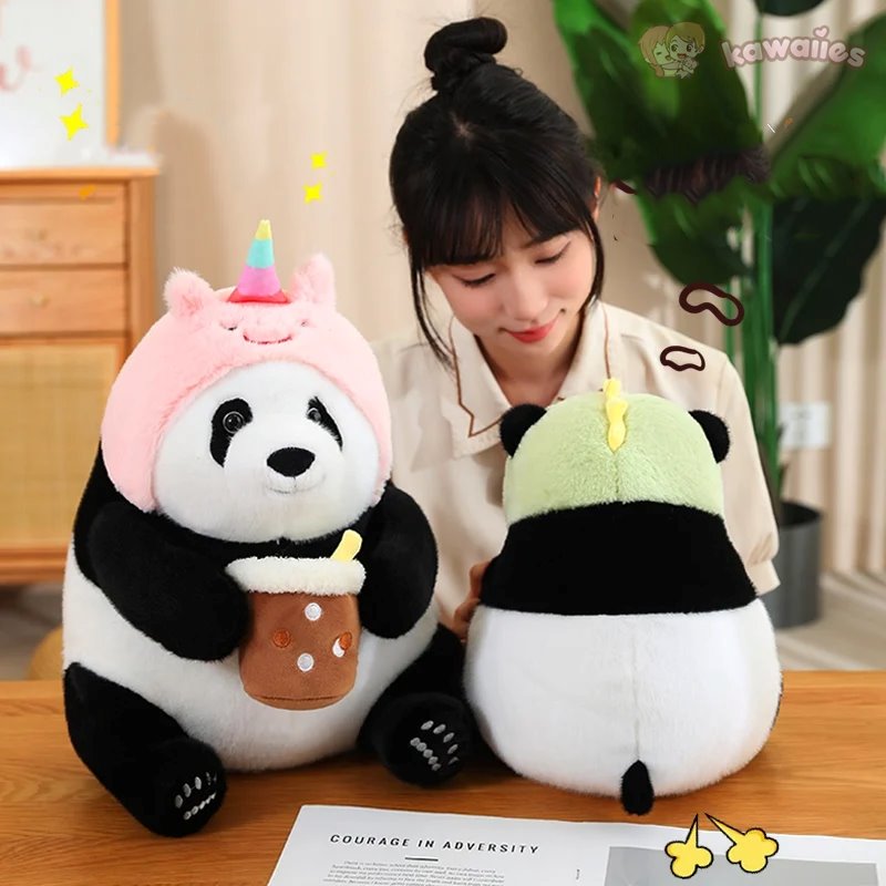 Adorable Chunky Panda Plushie Collection