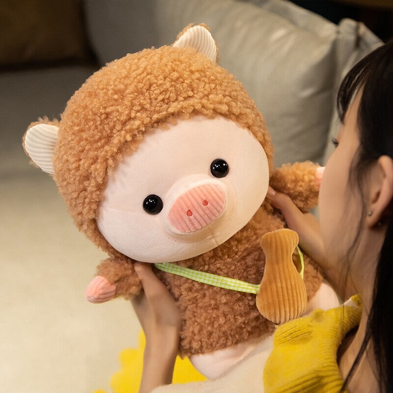 Adorable Fluffy Piggy Plushies for Kawaii Cosplay Fans